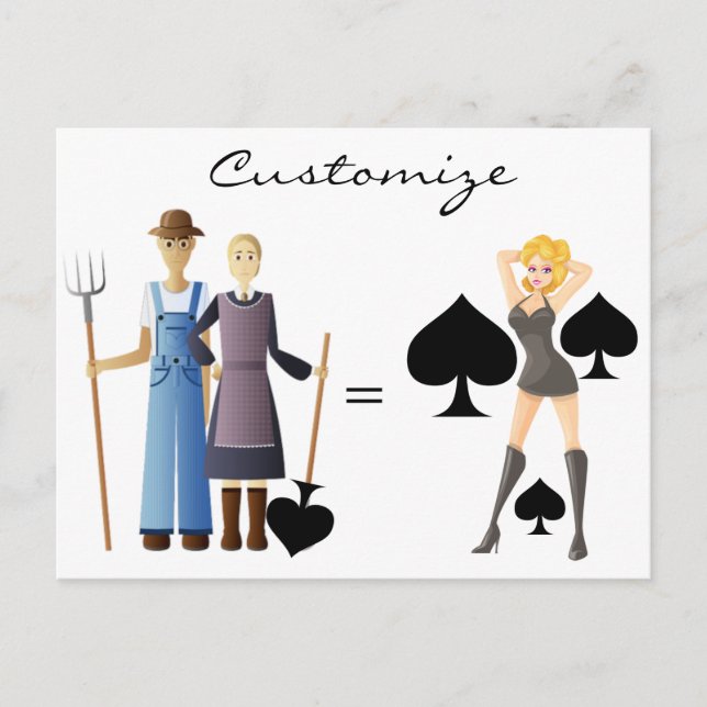 Maka till jordbrukaren Spades Thunder_Cove Vykort (Framsida)