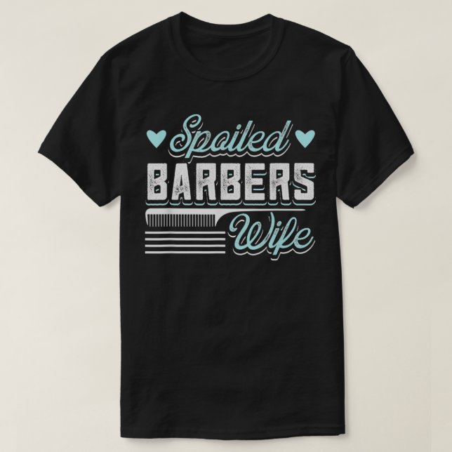 Maka till krossade Barber Barber Design for Hairdr T Shirt (Design framsida)