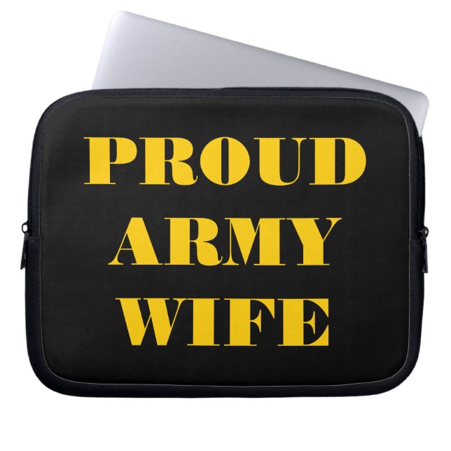 Maka till laptop sleeve Proud Army (Framsidan)