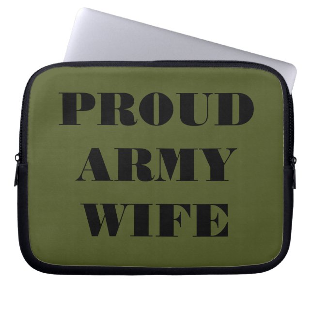 Maka till laptop sleeve Proud Army (Framsidan)