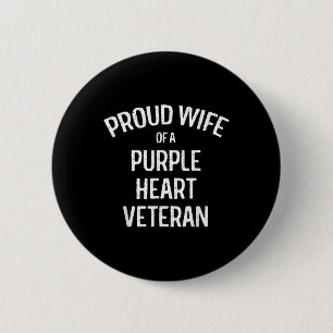 Maka till Lila Heart Veteran Shirt Proud Military Knapp