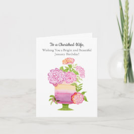 Maka till Lila-nejlikor i januari Kort