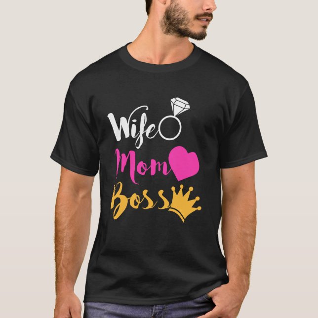 Maka till Mamma Chef Mors dag Women Girl Power T Shirt (Framsida)