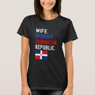 Maka till mamma dominikan i flagga mamma t shirt