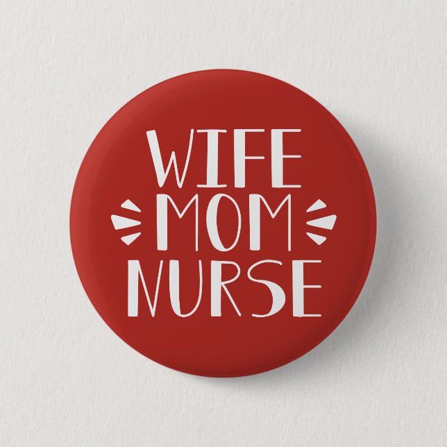 Maka till Mamma Nurse Graphic Knapp (Framsida)