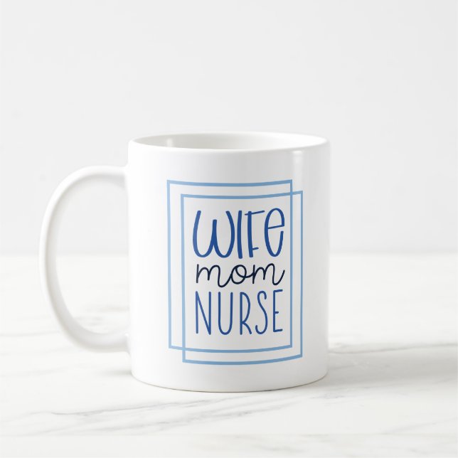 Maka till Mamma Nurse Modern Script Health Care Kaffemugg (Vänster)