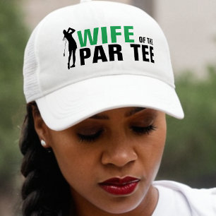 Maka till Par Tee Grönt & White Bride Keps