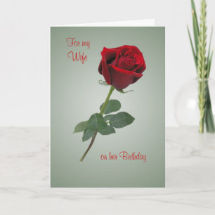 Maka till Röd ros Hearts på födelsedagen Kort