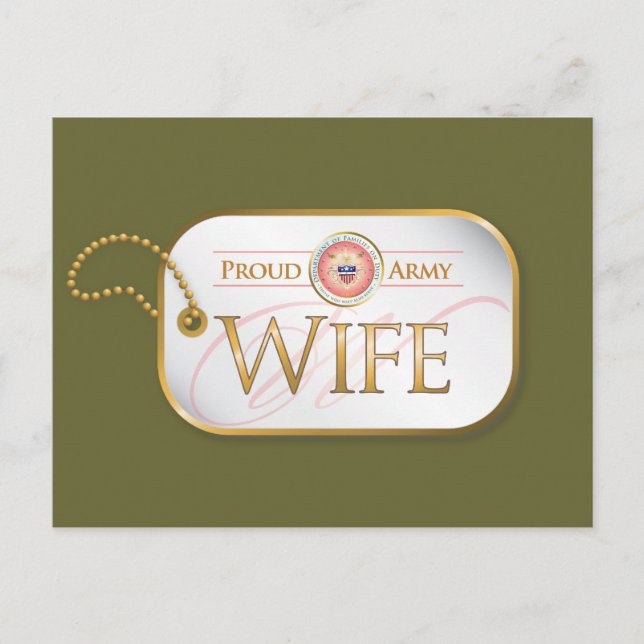Maka till rosa Proud Army Vykort (Framsida)
