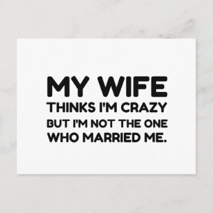 Maka till Thinks Crazy Gift Vykort