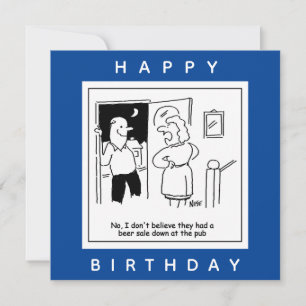 Maka tror inte att Pub hade en Tecknad för ölförsä Kort