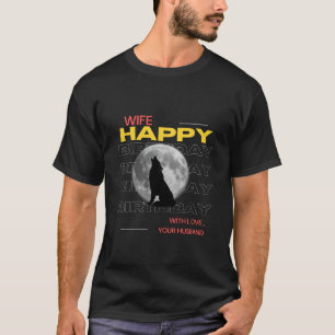 Maka-Wiffey-Birthday-Kärlek-Varg-Animal-Anpassning T Shirt