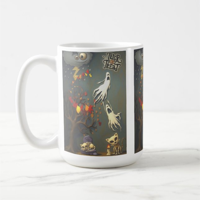 makaber kul  kaffemugg (Vänster)