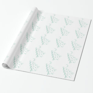 Makabert träd för jul presentpapper