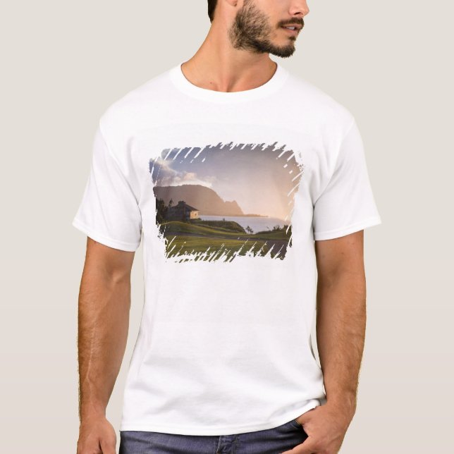 Makai golfbana i Princeville T Shirt (Framsida)