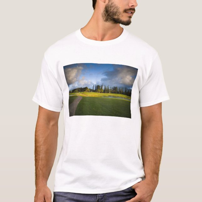 Makai golfbana i Princeville T Shirt (Framsida)