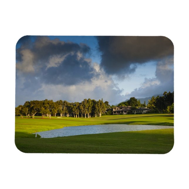 Makai-golfbanan i Princeville Magnet (Horisontell)