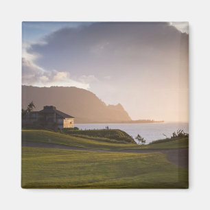 Makai-golfbanan i Princeville Magnet