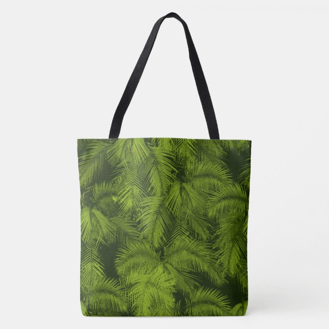 Makana Handflatan Hawaiian Tropical Lövs Beach Bag Tygkasse (Framsida)
