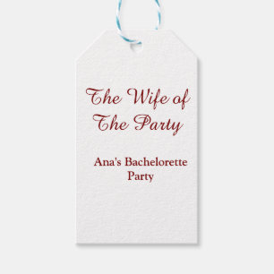 Makanens fru s Hen party namndatum Presentetikett