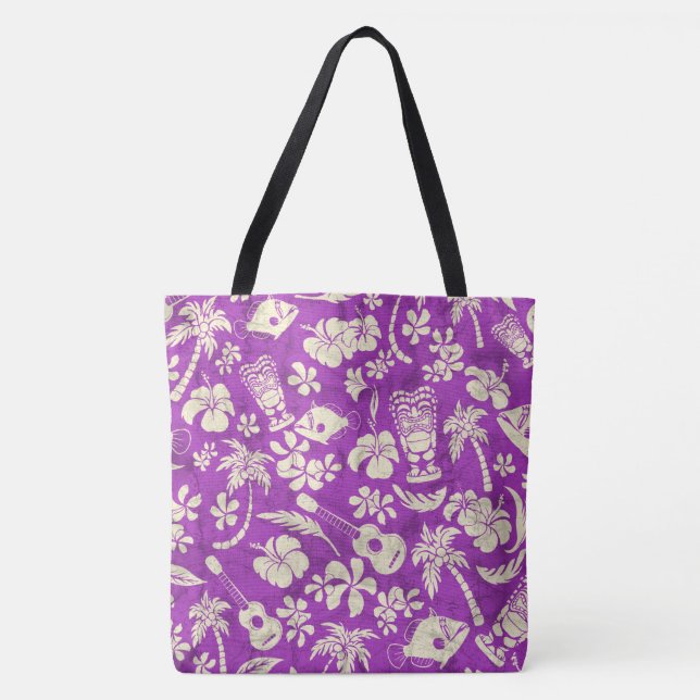 Makapuu Beach Hawaiian Batik Beach Beach Bag Tygkasse (Framsida)