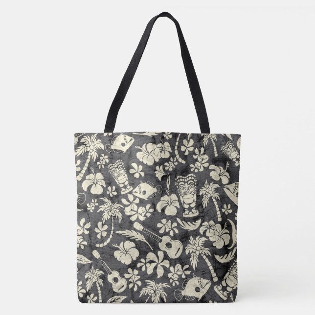 Makapuu Beach Hawaiian Batik Beach Beach Bag Tygkasse (Framsida)