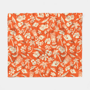 Makapuu Beach Hawaiian Batik Fleecefilt