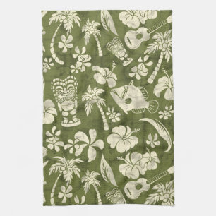 Makapuu Beach Hawaiian Batik Kitchen Towel Kökshandduk
