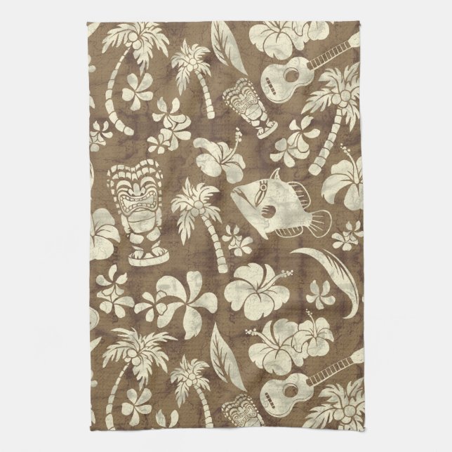 Makapuu Beach Hawaiian Batik Kökets Tower Kökshandduk (Vertikal)