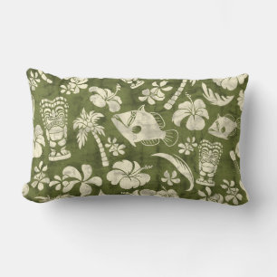 Makapuu Beach Hawaiian Batik Lumbar Pillows Lumbarkudde