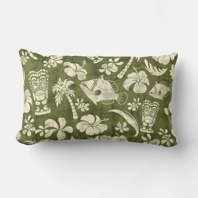 Makapuu Beach Hawaiian Batik Lumbar Pillows Lumbarkudde (Framsida)