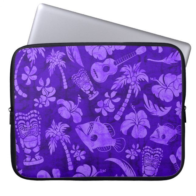 Makapuu Beach Hawaiian Batik Neoprene Wetdräe Laptop Fodral (Framsidan)
