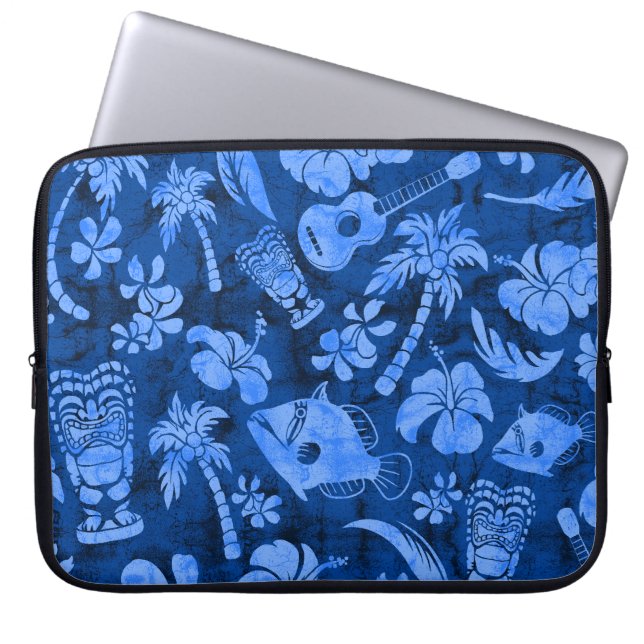 Makapuu Beach Hawaiian Batik Neoprene Wetdräe Laptop Sleeve (Framsidan)