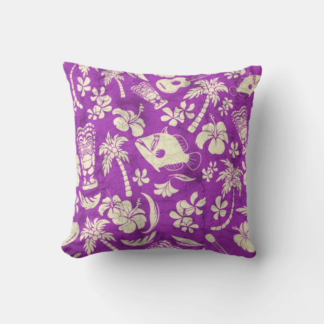 Makapuu Beach Hawaiian Batik Square Pillows Kudde (Framsida)