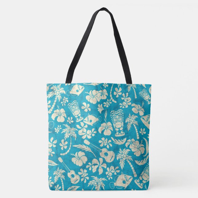 Makapuu Beach Hawaiian Batik Strandväska Tygkasse (Framsida)