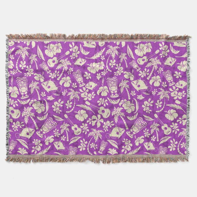 Makapuu Beach Hawaiian Batik Throw Blankets Filt (Framsidan)