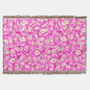 Makapuu Beach Hawaiian Batik Throw Blankets Mysfilt