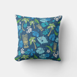 Makapuu Beach Hawaiian Batik - turkos Kudde