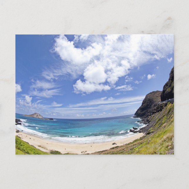 Makapuu Beach i Oahu, Hawaii. Vykort (Framsida)