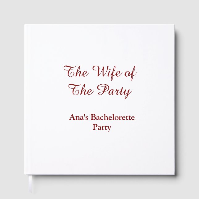 Makarens s henparty namndatum gästböcker (Framsida)