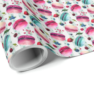 Makaroner, Franskar med bär och Polka dots Presentpapper