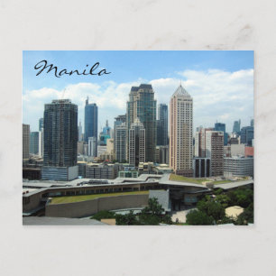 makati skyline vykort