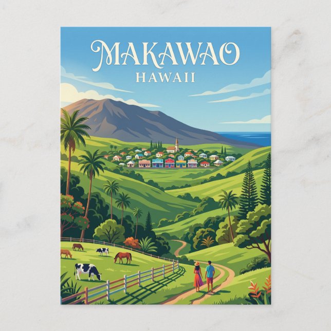 Makawao USA Vykort (Framsida)