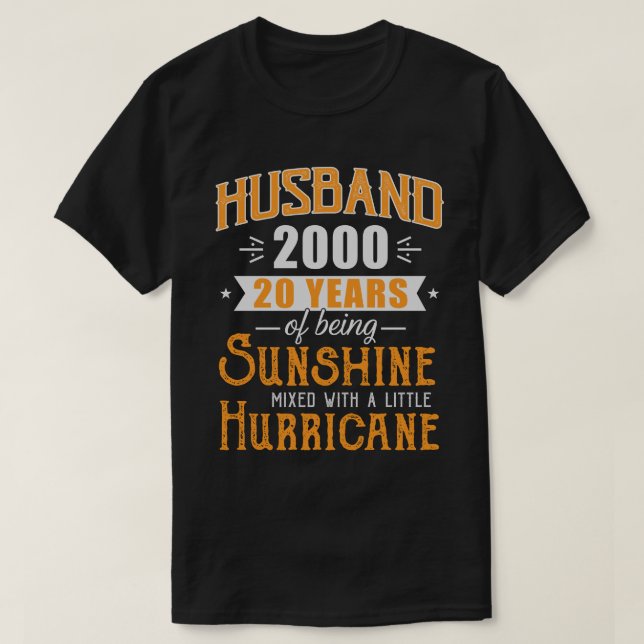 Make 2000 Gift, 20 år Bröllop årsdagen T Shirt (Design framsida)