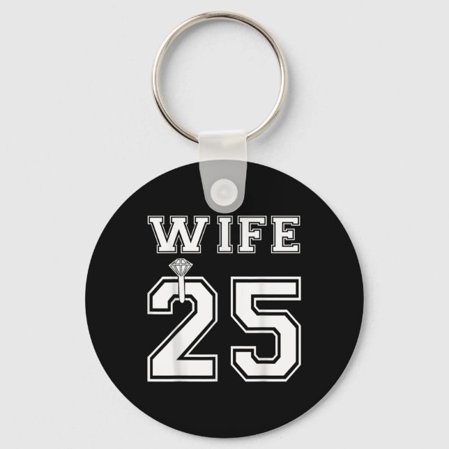 Make 2025 Äkta Man Matchande Förlovningsfest Bröll Nyckelring (Framsida)