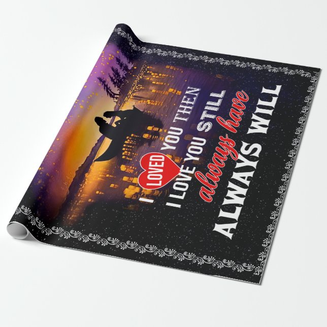 Make Älskare | Till mitt Make älskade jag dig Presentpapper (Utrullad)