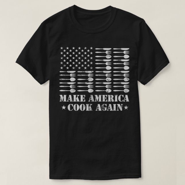 Make America Cook Again Cooking Chef Kitchen Culin T Shirt (Design framsida)