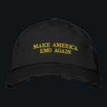 Make America Emo Again Embroidered Baseball Broderad Keps<br><div class="desc">Make America Emo Again Embroidered Baseball Cap – Funny Patriotic Custom Hat for Men | USA American Flag Hat</div>
