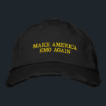 Make America Emo Again Embroidered Baseball Broderad Keps<br><div class="desc">Make America Emo Again Embroidered Baseball Cap – Funny Patriotic Custom Hat for Men | USA American Flag Hat</div>