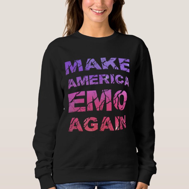 Make America Emo Again  Pastel Goth T Shirt (Framsida)
